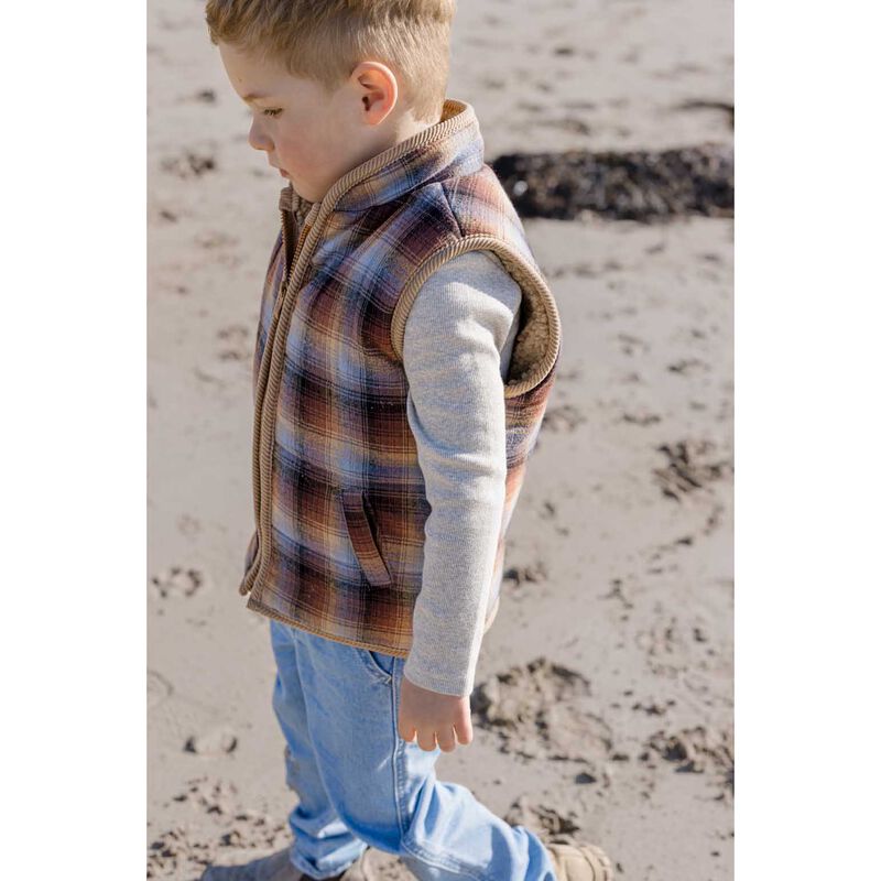 Milky Fitzroy Check Vest image number 1